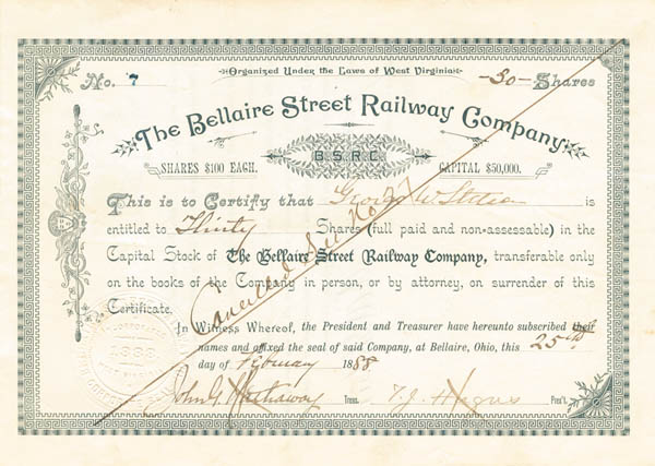 Bellaire Street Railway Co.